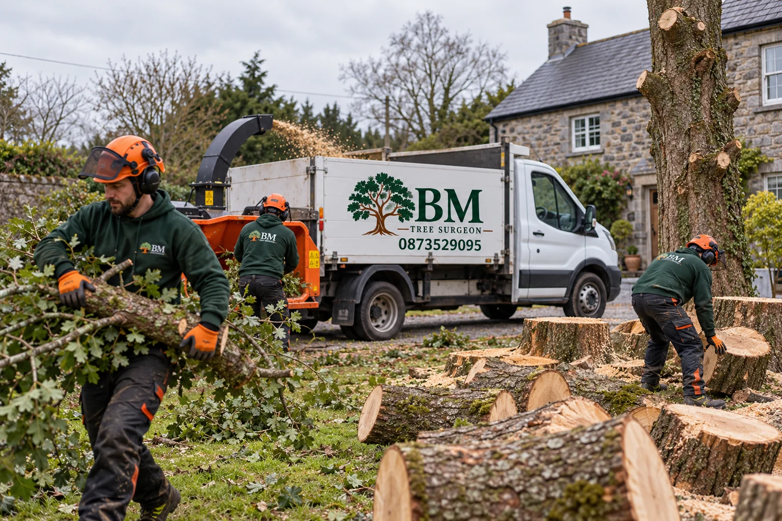 Tree removal in Tuam, Co. Galway
